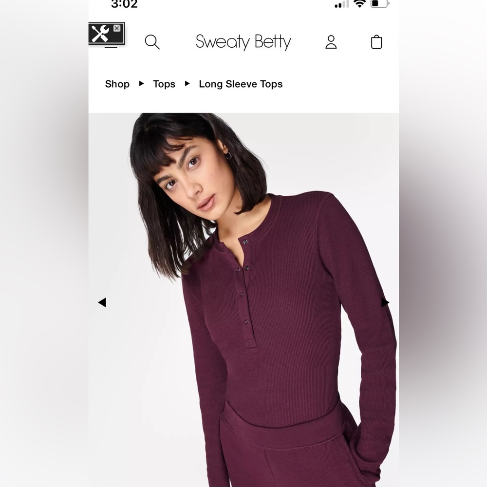 NWOT-Sweaty Betty Laid Back Top